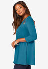 Lace-Embellished Swing Ultra Femme Top, , alternate image number null