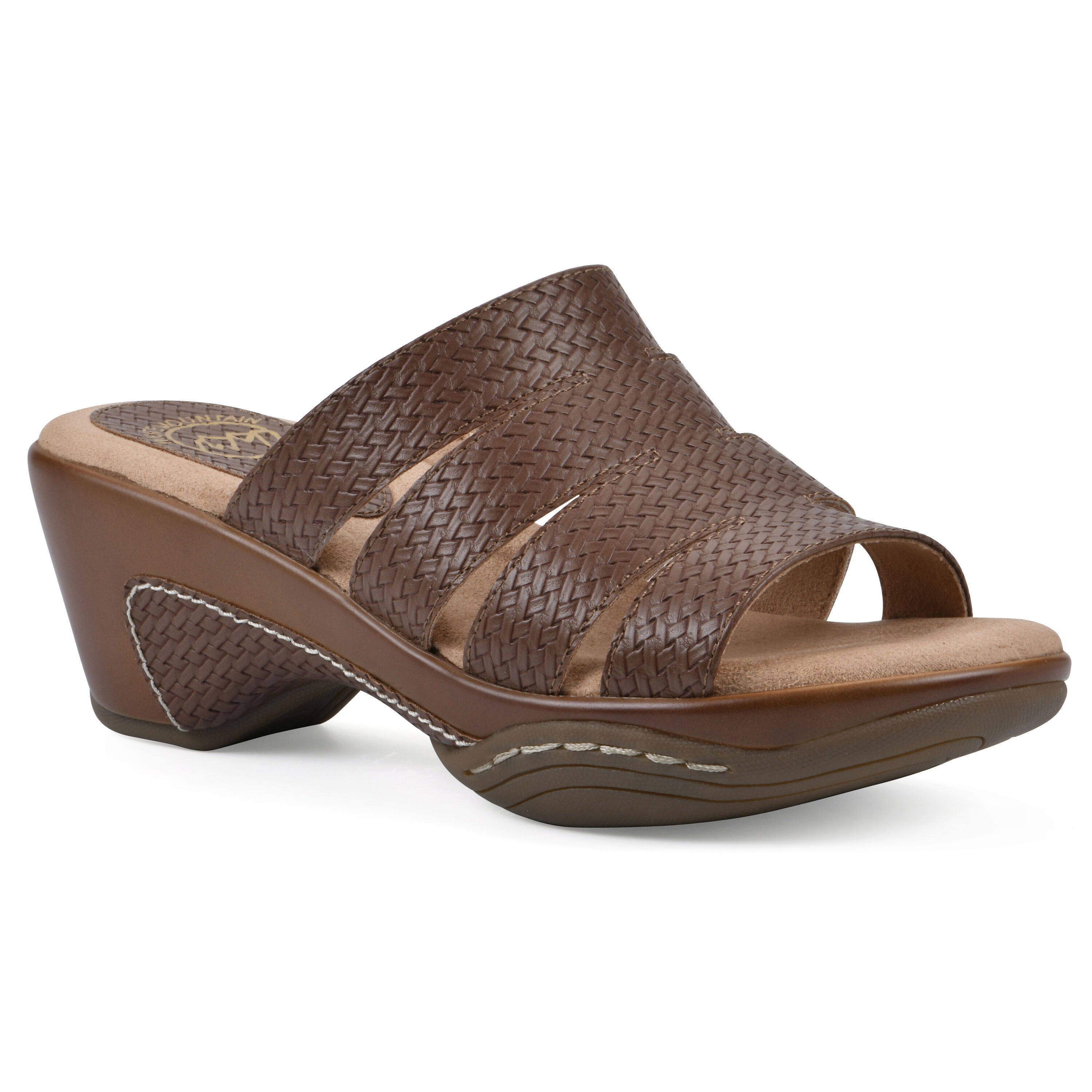 Valora Slip On Clog, BROWN WOVEN, hi-res image number 0