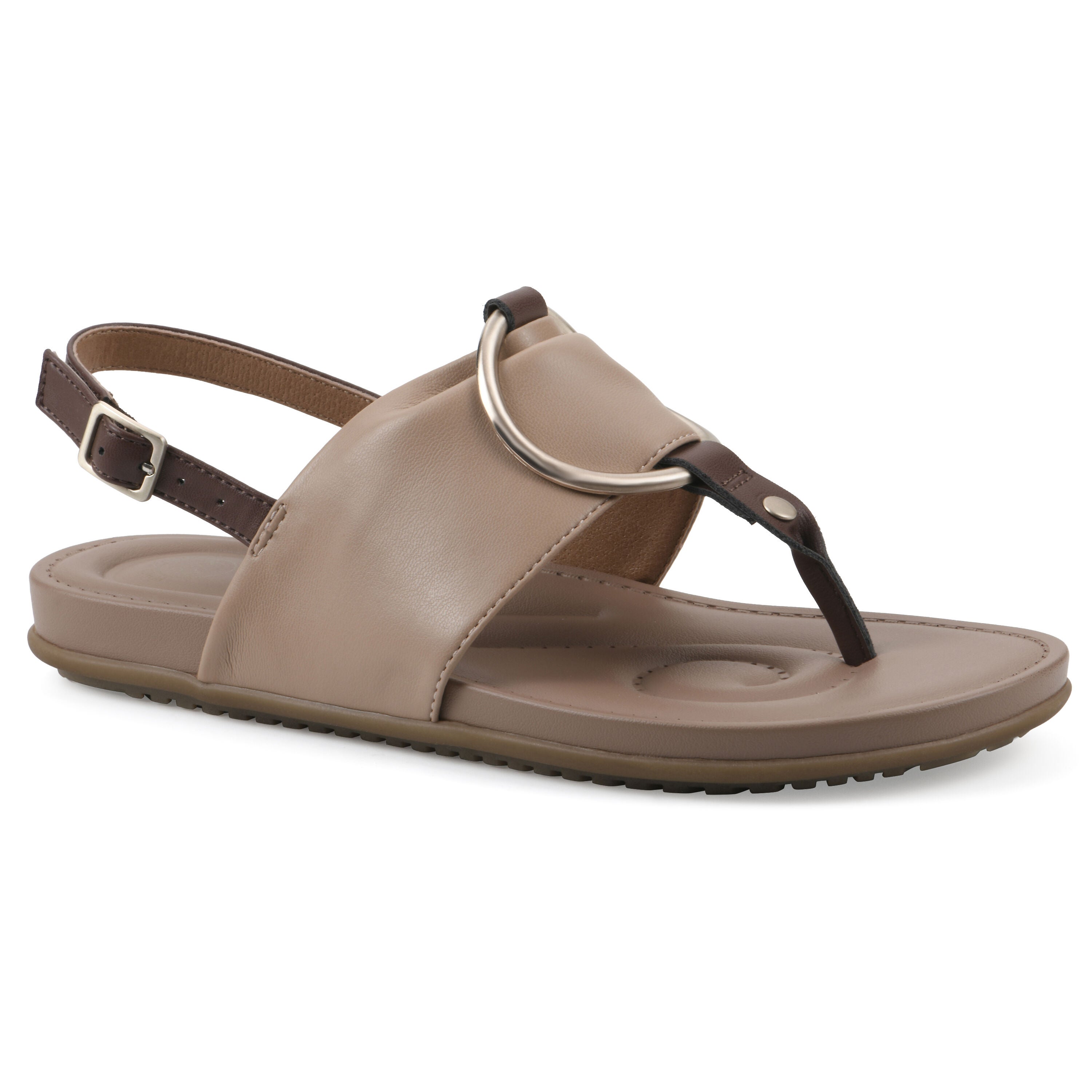 Alicorn Slingback Sandal, NATURAL WITH BROWN, hi-res image number 0