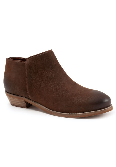 Rocklin Leather Bootie by SoftWalk®, BROWN CHESTNUT, hi-res image number null