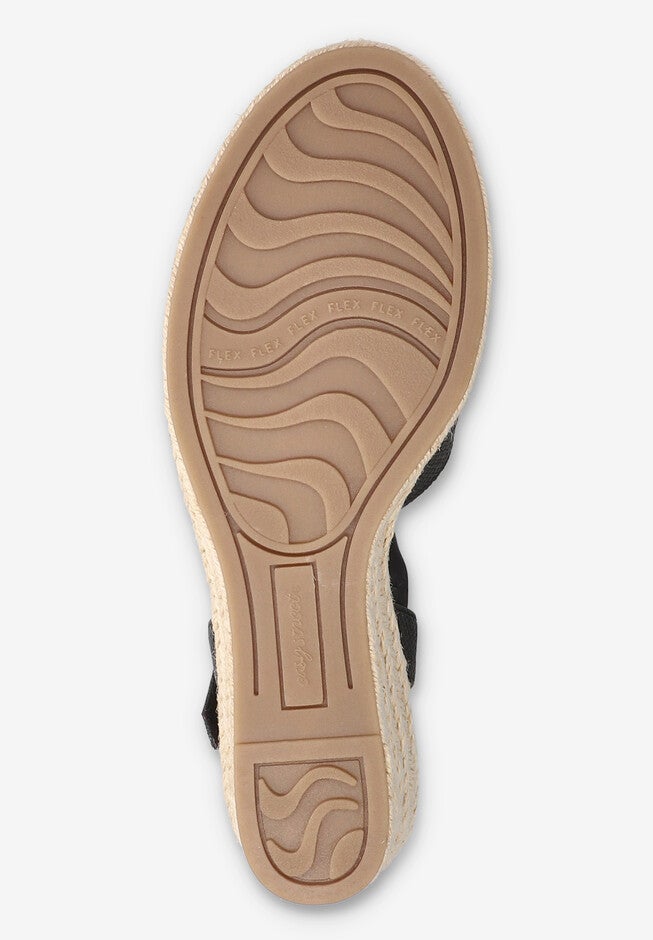 Miramar Espadrille Wedge Sandal, BLACK, alternate image number null
