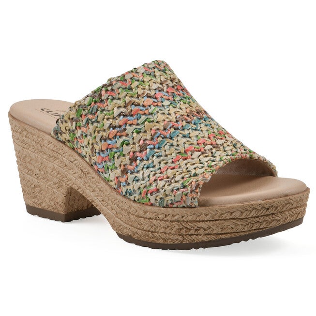 Biando Wedge Sandal, MULTI RAFFIA, hi-res image number 0