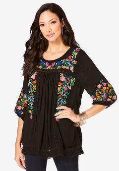 Boho Floral Tunic
