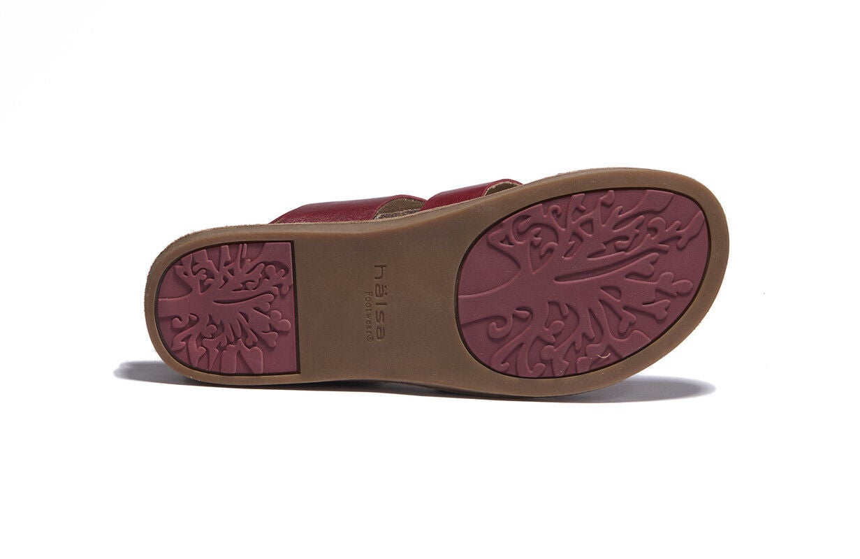 Bella Cork Bottom Sandal, DK.RED, alternate image number 4