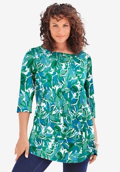 Ultimate Boatneck Tunic with Side Slits