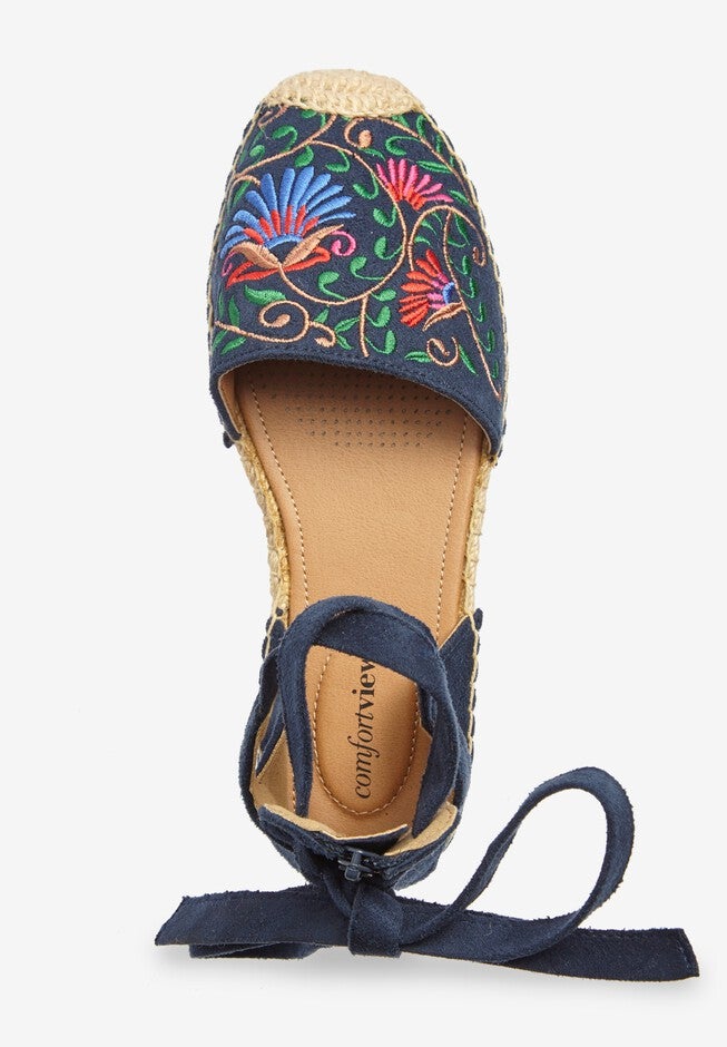 The Shayla Flat Espadrille, EMBROIDERY, alternate image number 4