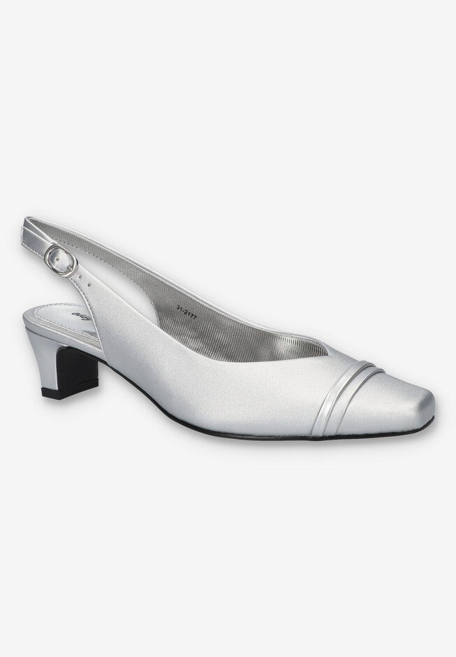 Sayo Slingback, SILVER SATIN, hi-res image number null