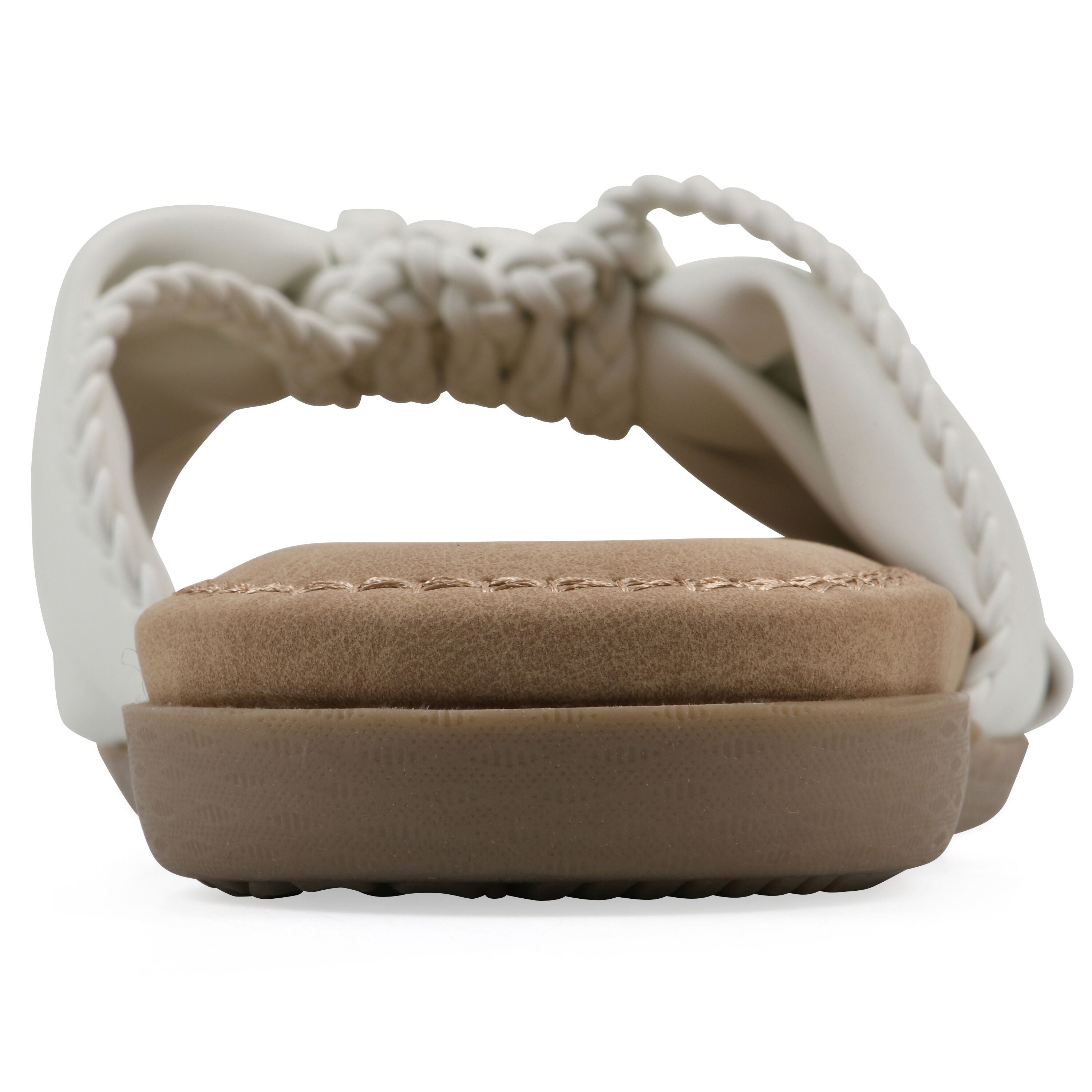 Fasha Slide Sandal, WHITE SMOOTH, on-hover image number 1