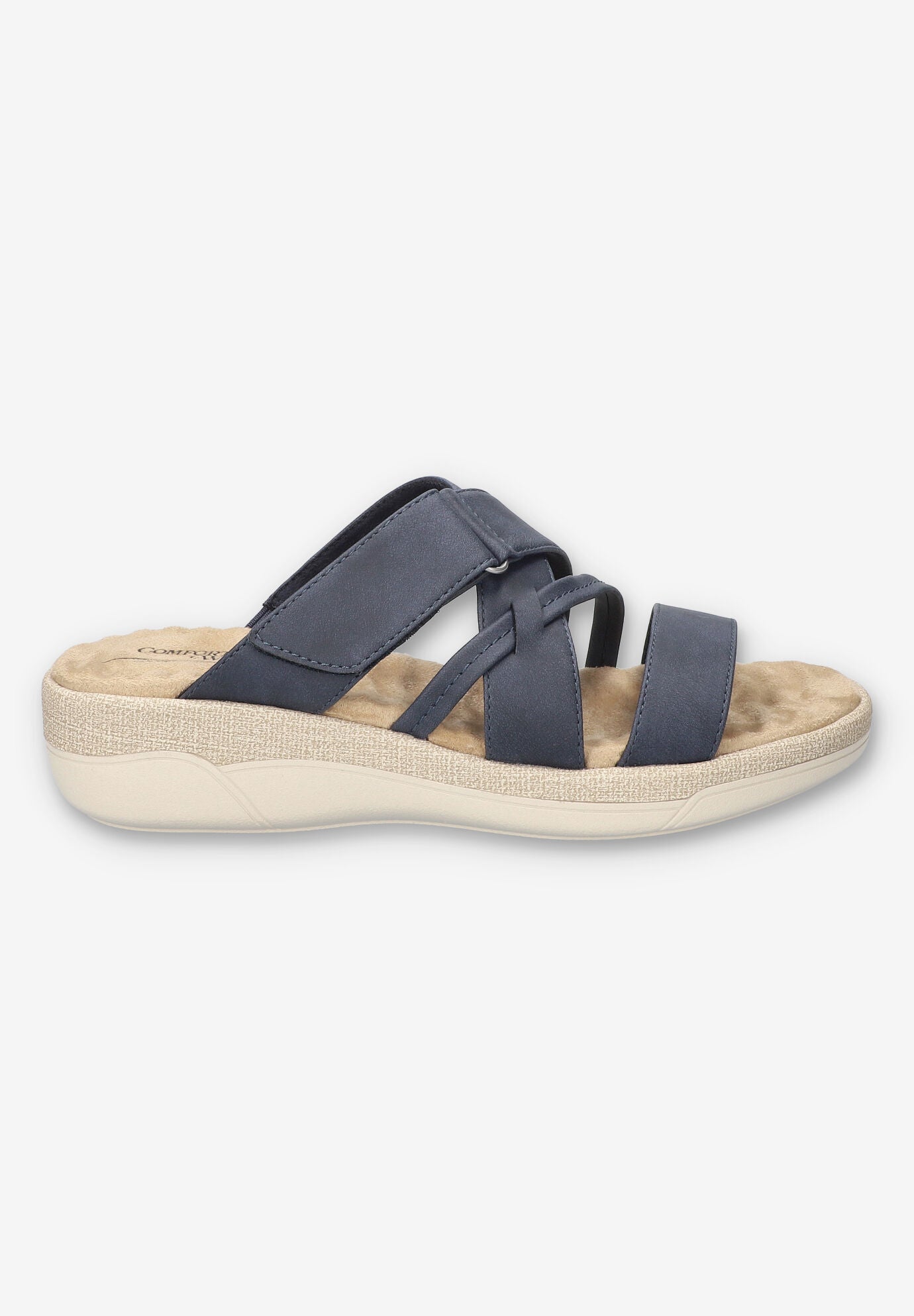 Paola Comfort Platform Sandal, NAVY, alternate image number 2