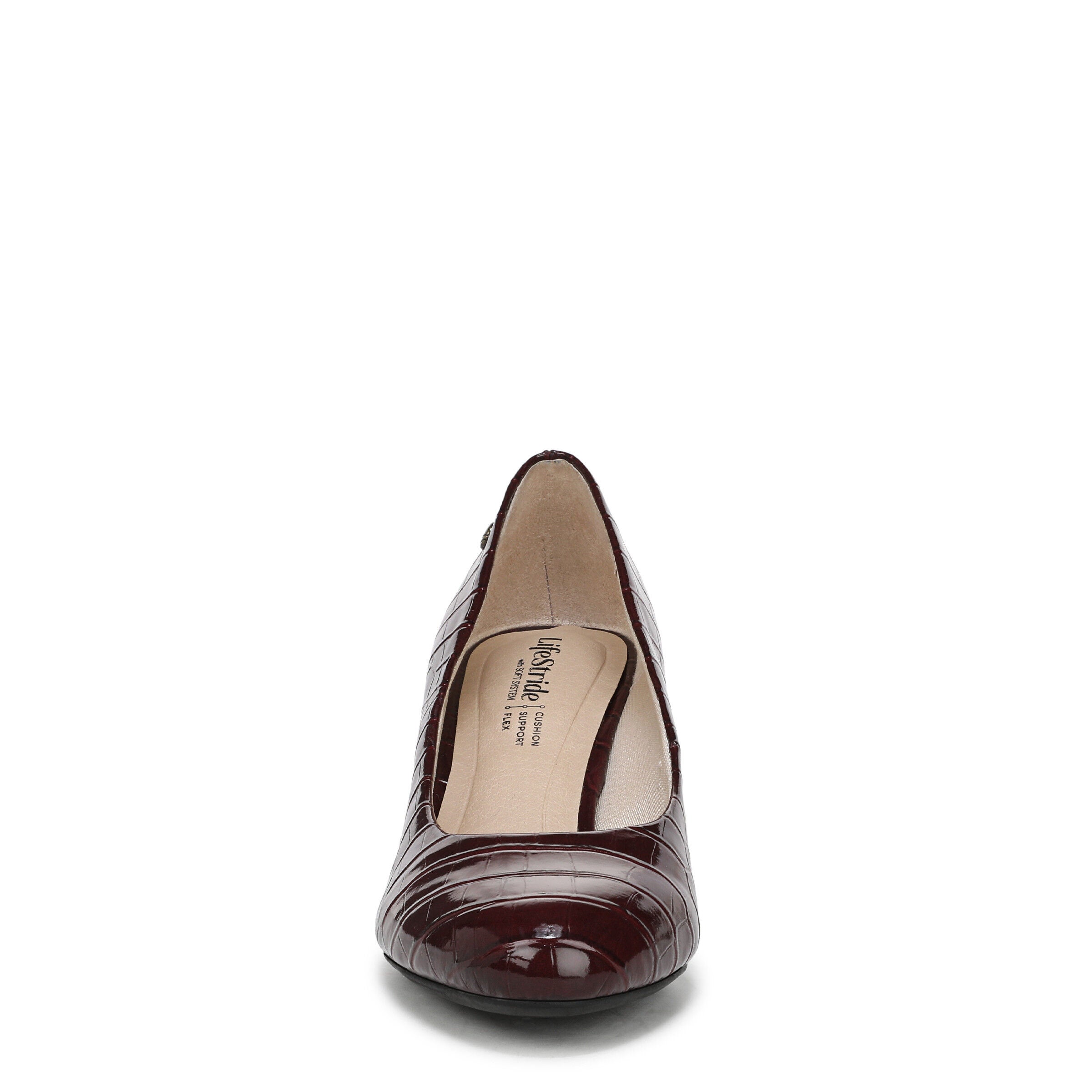Parigi Heel, WINE RED CROC, alternate image number 4