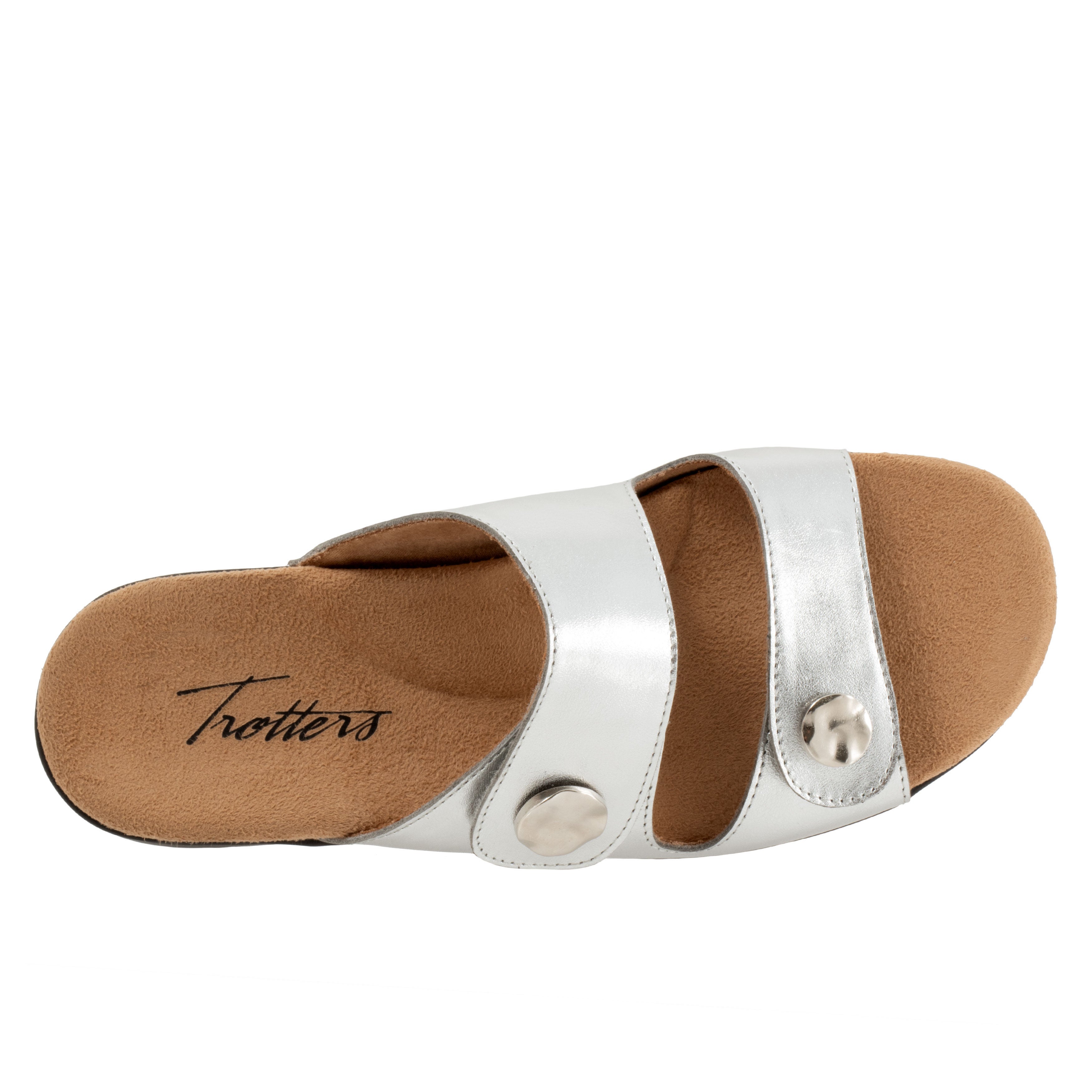 Ruthie Metallic Sandal, SILVER, alternate image number 3