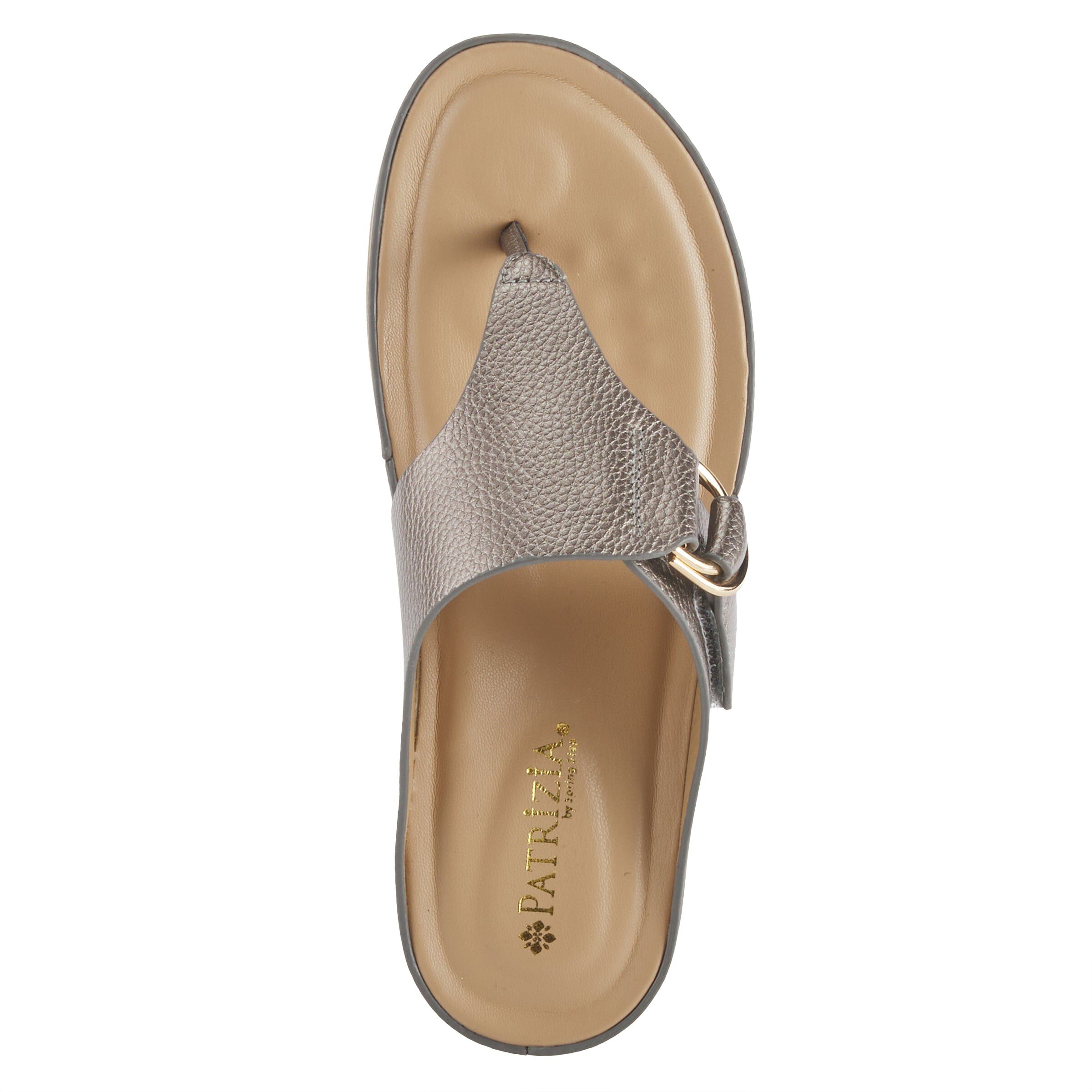 Rozeta Thong Sandal, PEWTER, alternate image number 3