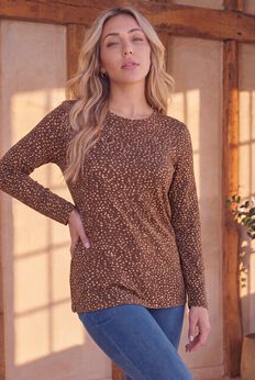 Plus Size Ultimate Cotton Crewneck Long Sleeve Tee