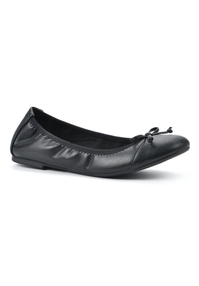 White Mountain Sunnyside Ii Ballet Flat, BLACK BLACK PATENT, hi-res image number 0