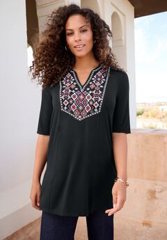 Embroidered Swing Tunic