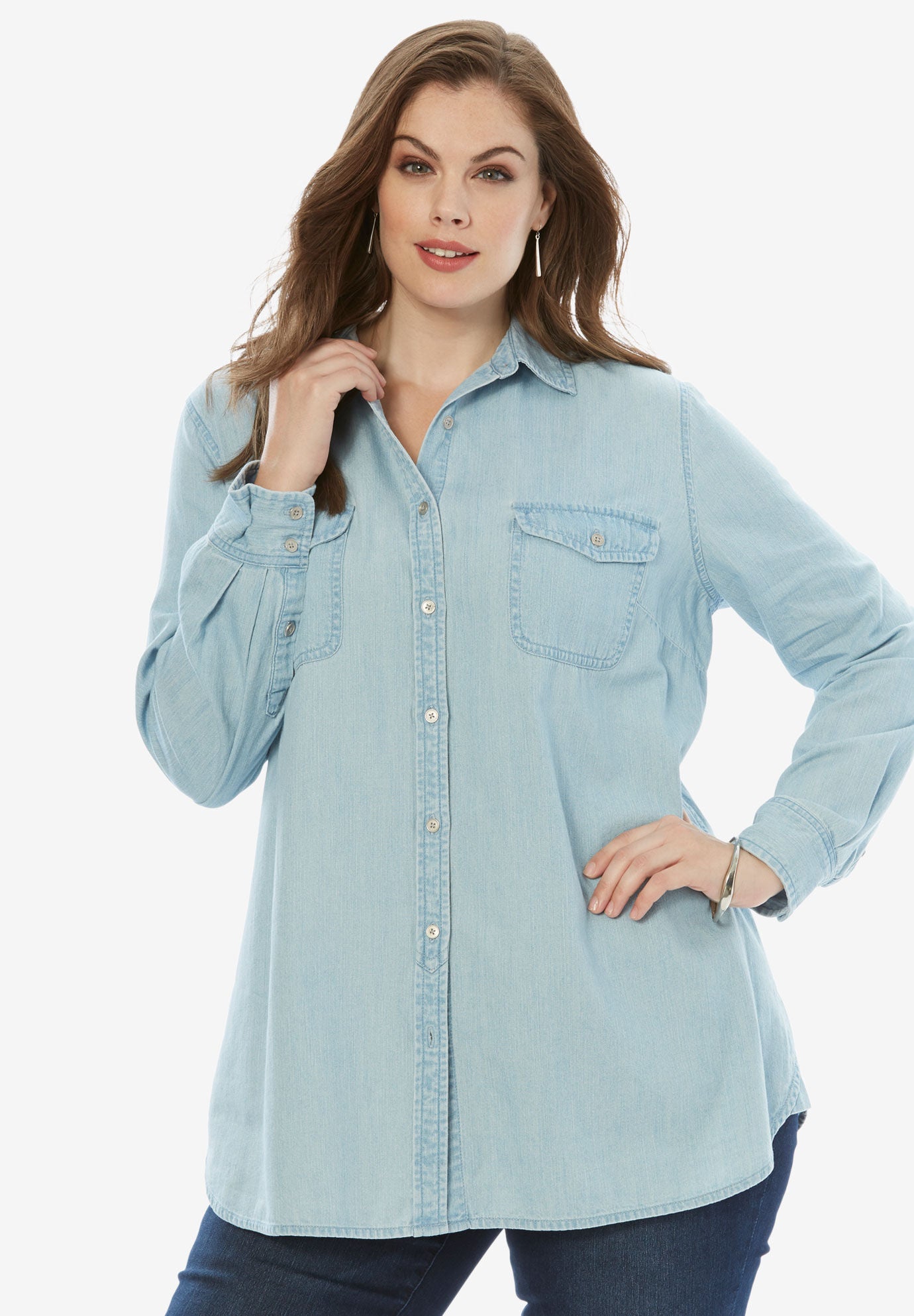 denim shirt size 24