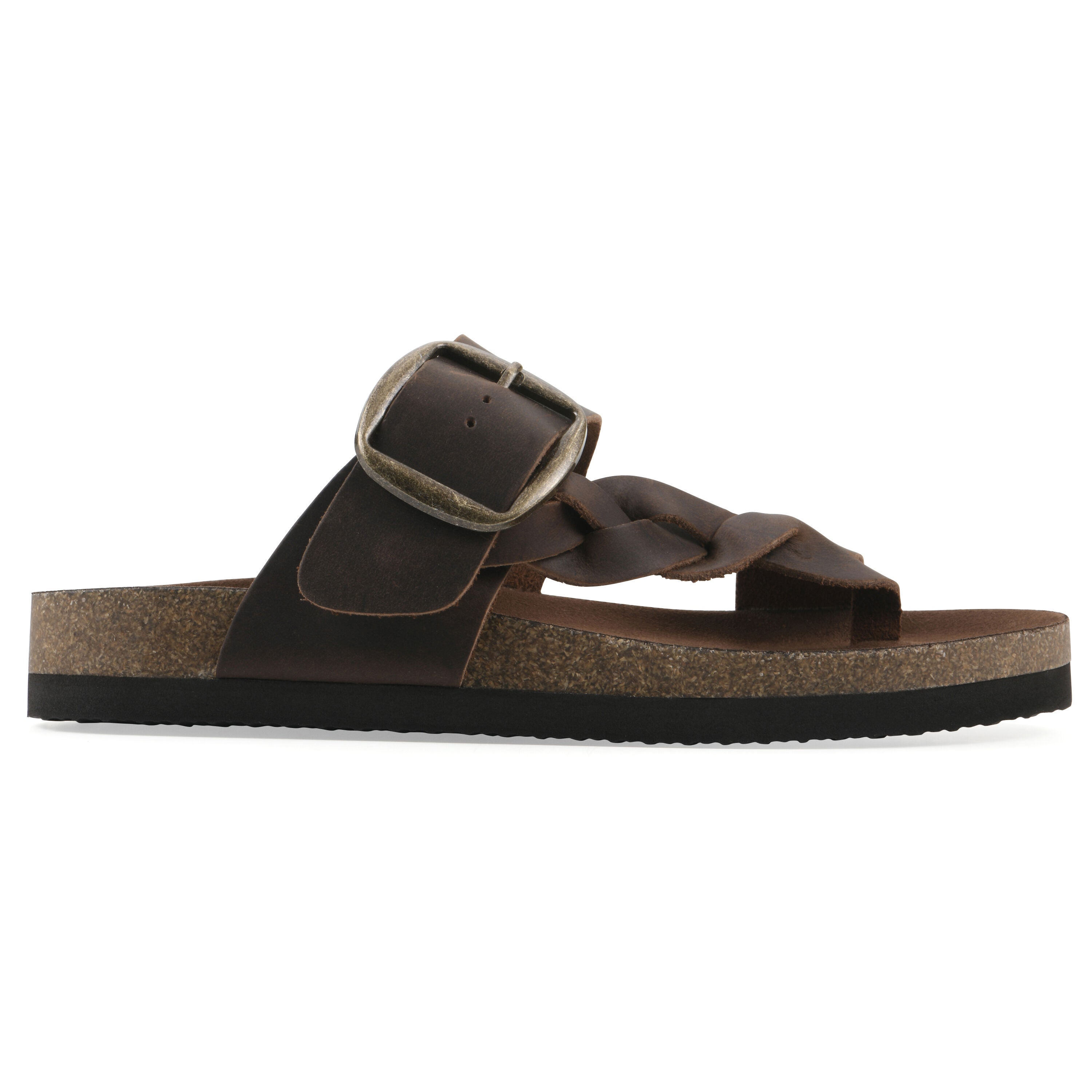 Harleta Footbeds Sandal, BROWN LEATHER, alternate image number 2