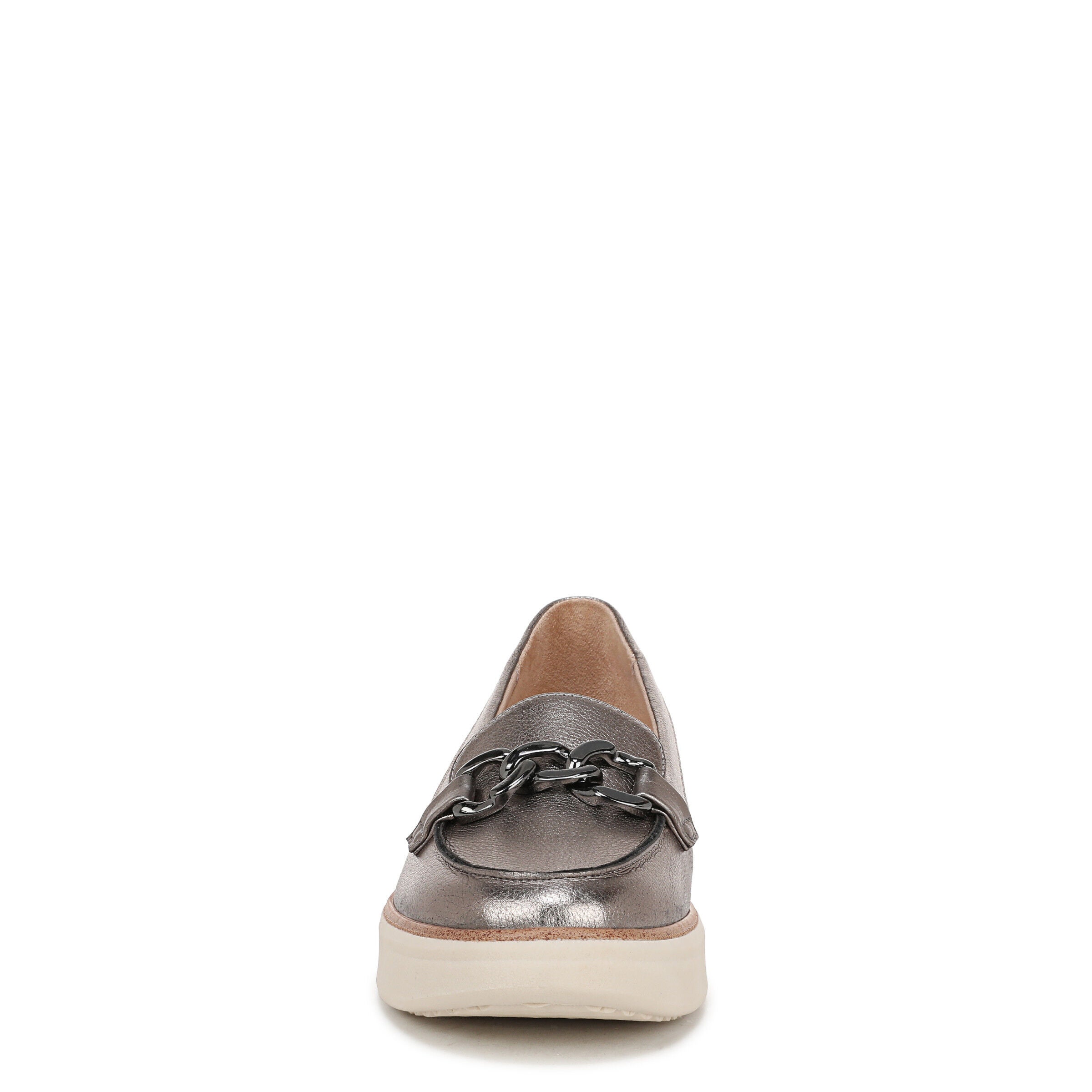 Chelsea Bit Platform Loafter, PEWTER GREY LEATHER, alternate image number 4