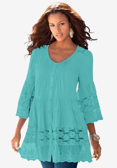 Illusion Lace Big Shirt