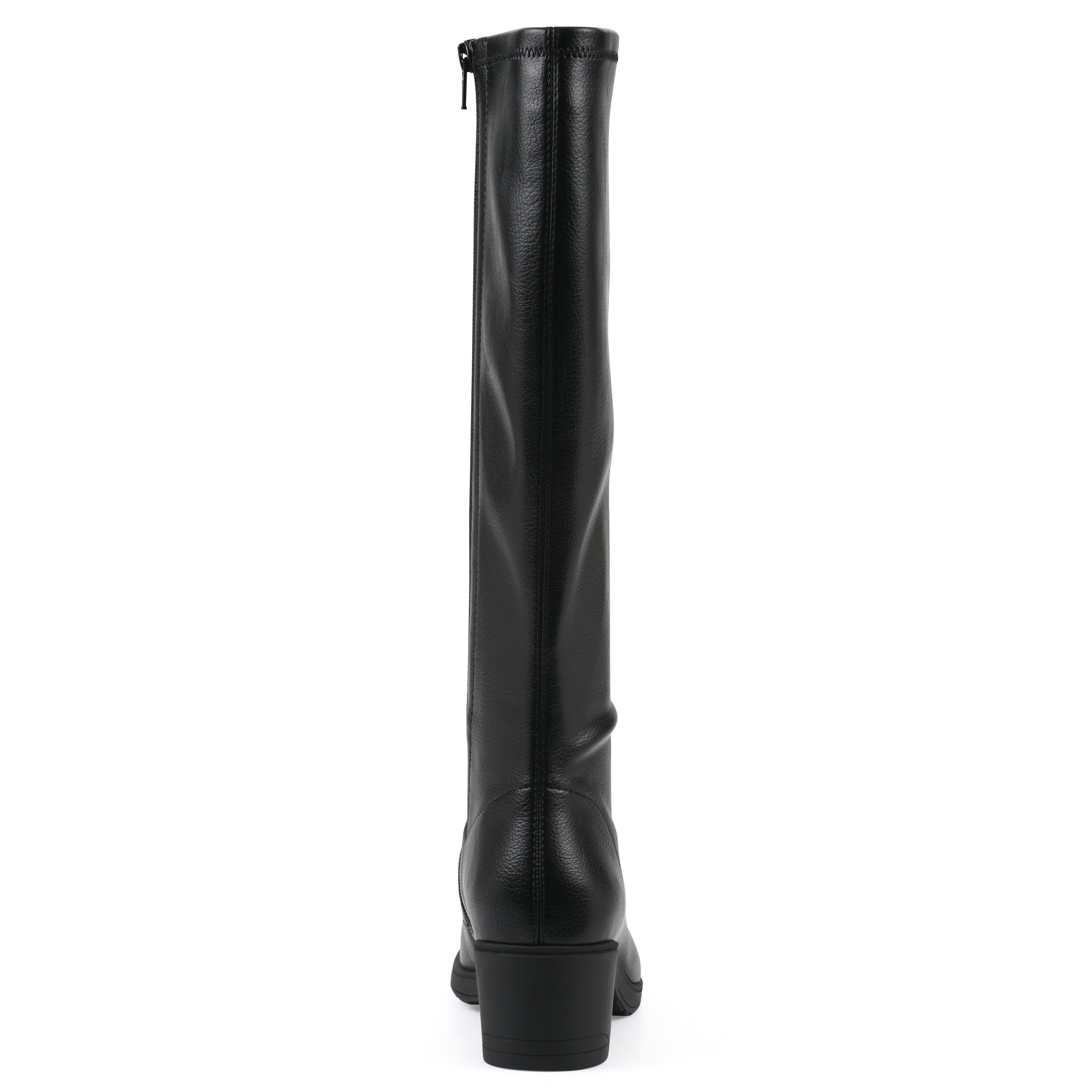 Humbert Tall Shaft Boot, BLACK SMOOTH, on-hover image number 1