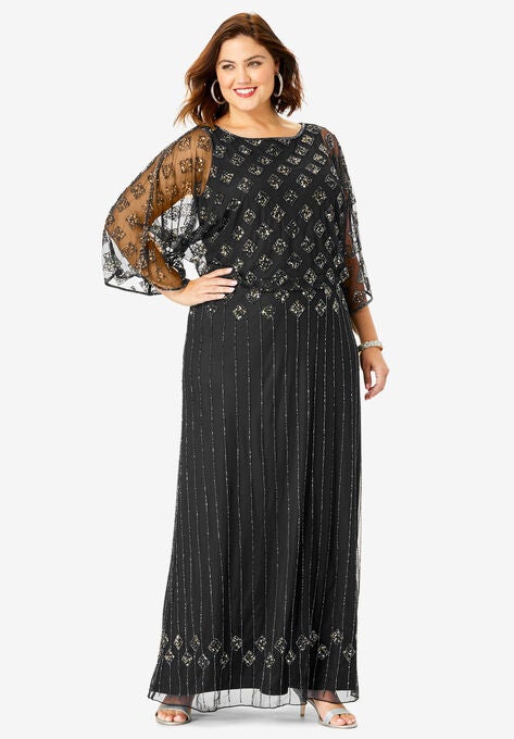 Beaded Sheath Dress Plus Sizedresses And Pantsuits For Weddings