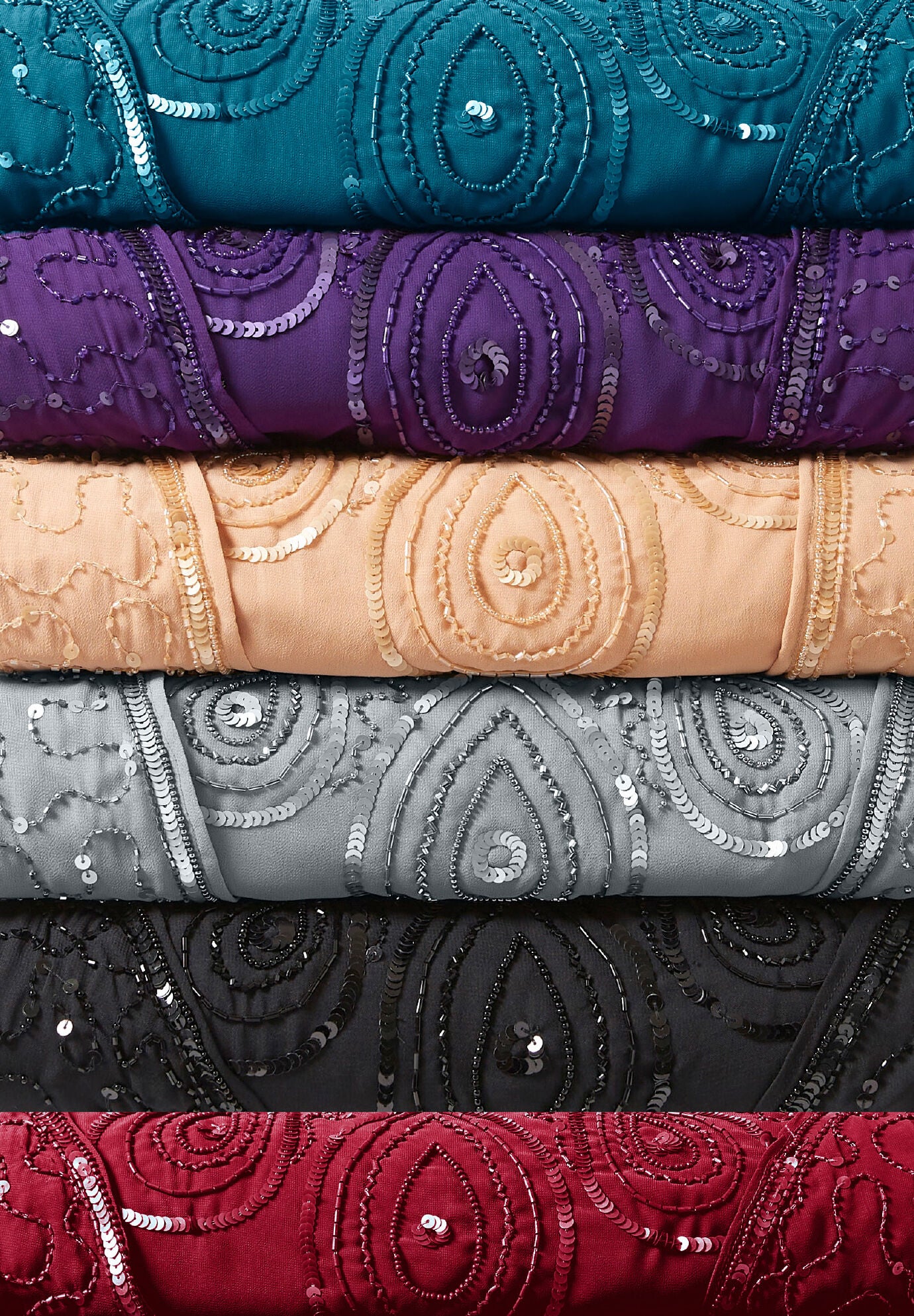 Plus Size Beaded Georgette 3-piece Pant Set – Formal Wear, , on-hover image number 1