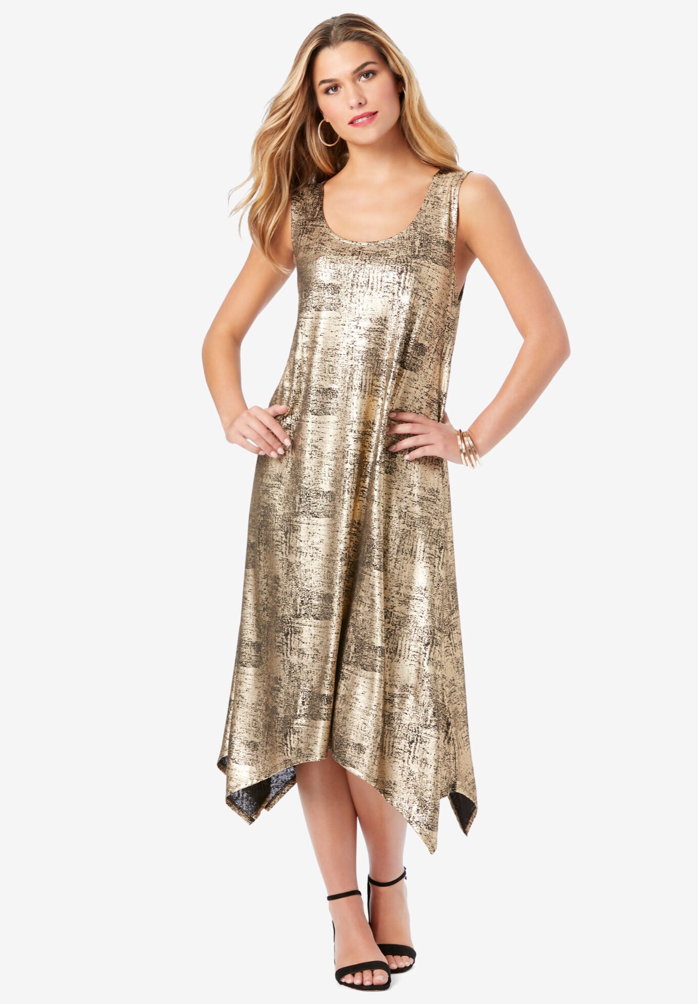 Metallic 2-Piece Jacket Dress, , alternate image number 3