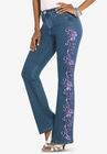 Whitney Jean with Invisible Stretch®, VINTAGE LAVENDER SWIRL EMBROIDERY, hi-res image number null