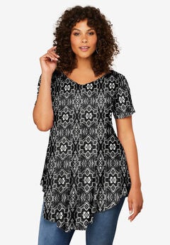 Black Plus Size Tunics