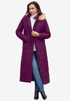 Maxi Length Quilted Puffer Jacket