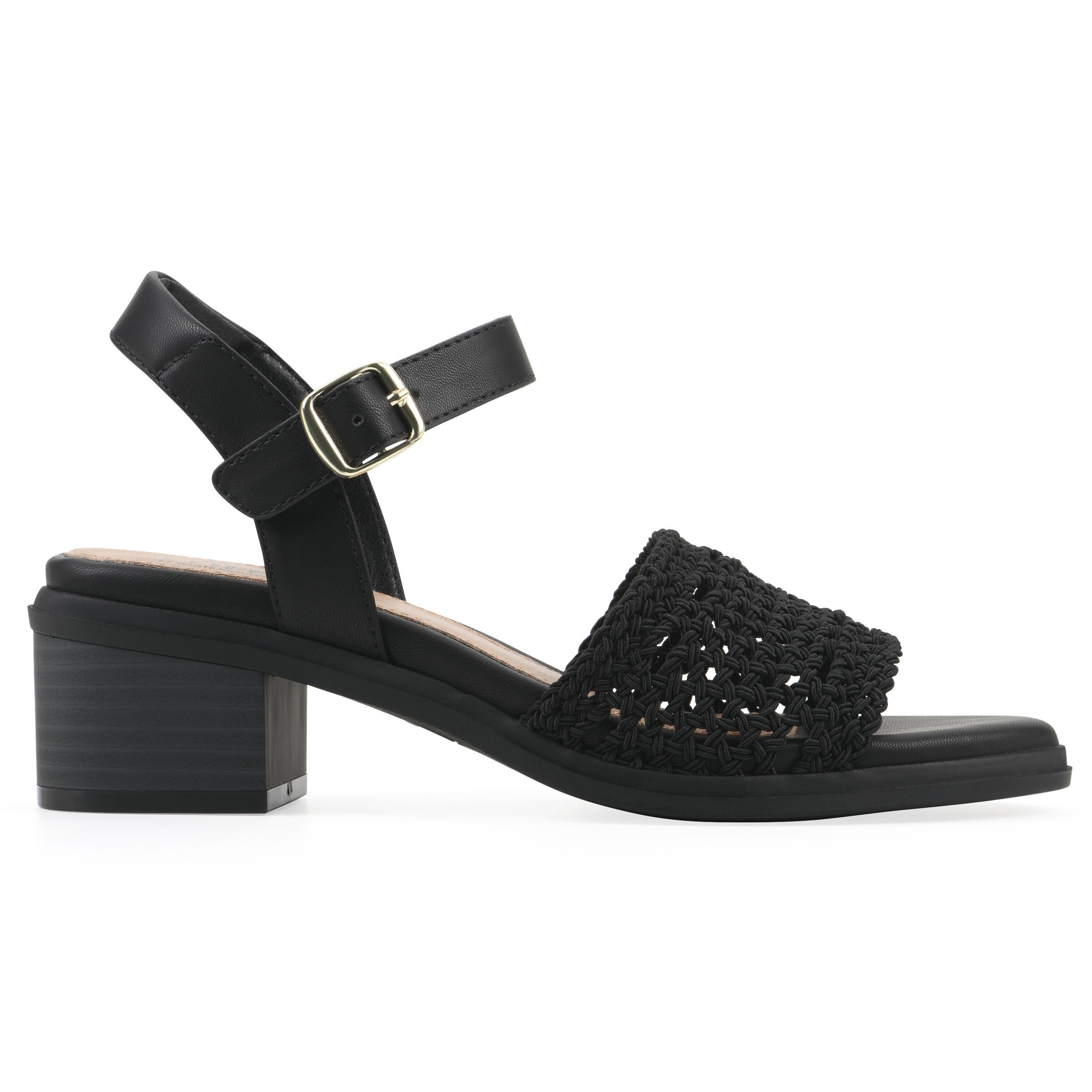 Cortland Block Heel Sandal, BLACK SMOOTH, alternate image number 2