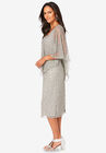 Embellished Capelet Dress, , alternate image number null