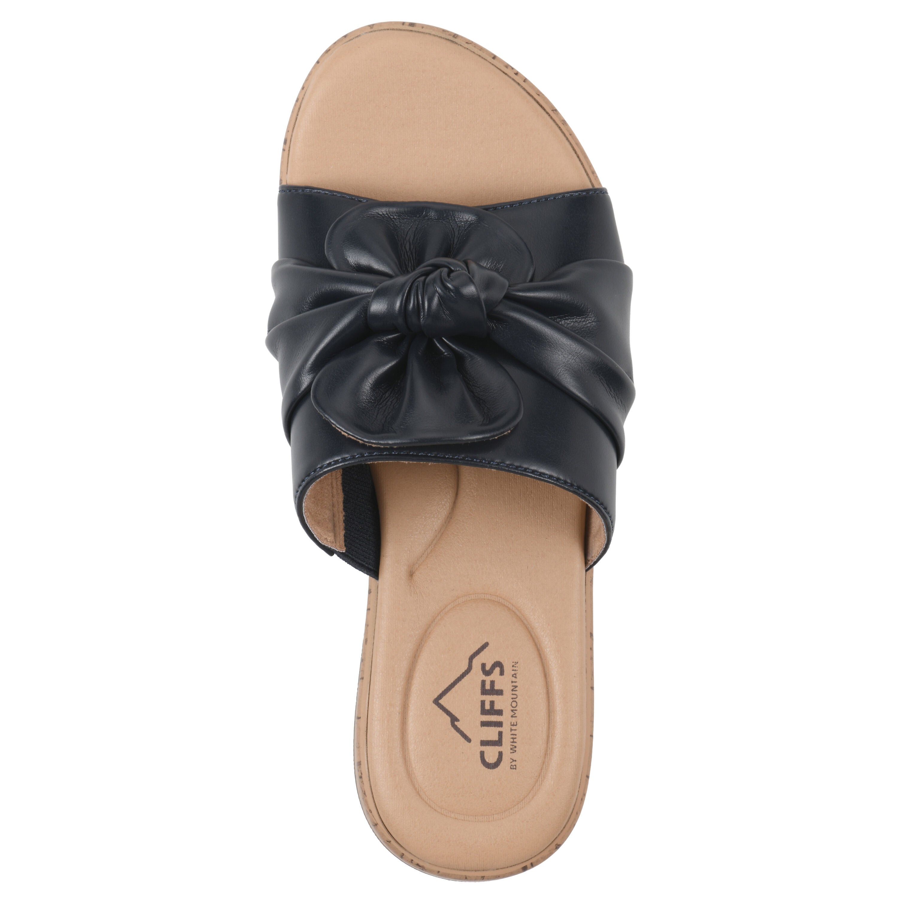 Bonelle Slide Sandal, DARK NAVY SMOOTH, alternate image number 4