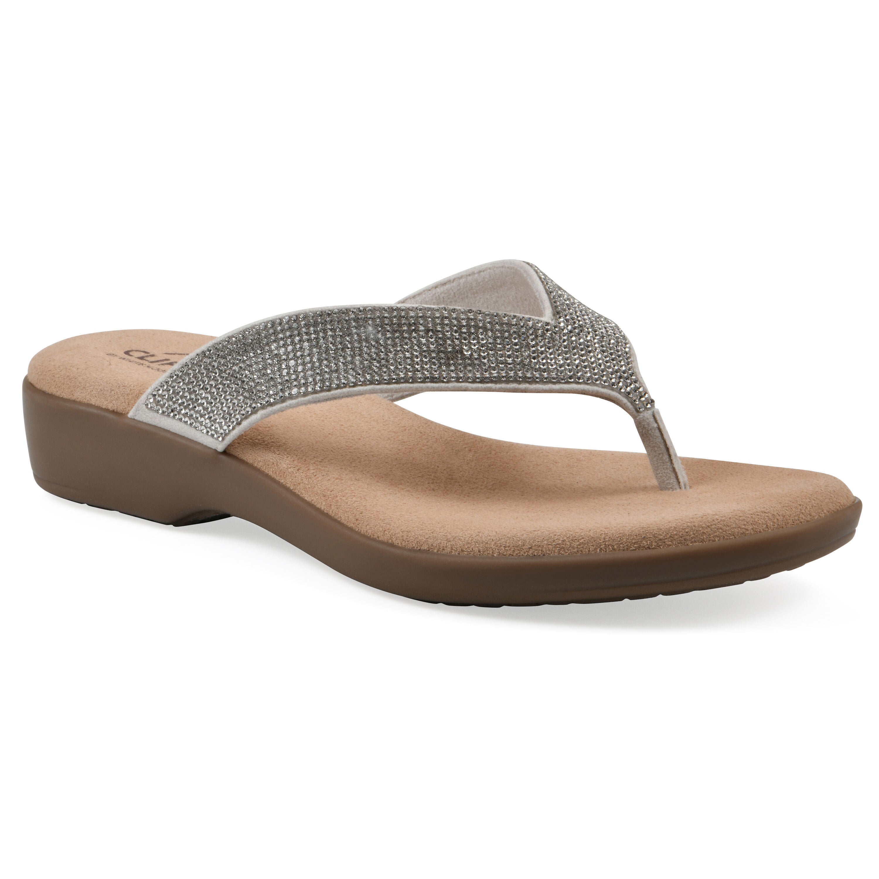 Becharm Thong Sandal, ECRU FABRIC, hi-res image number 0