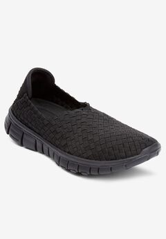Womens Black Athletic Sneakers