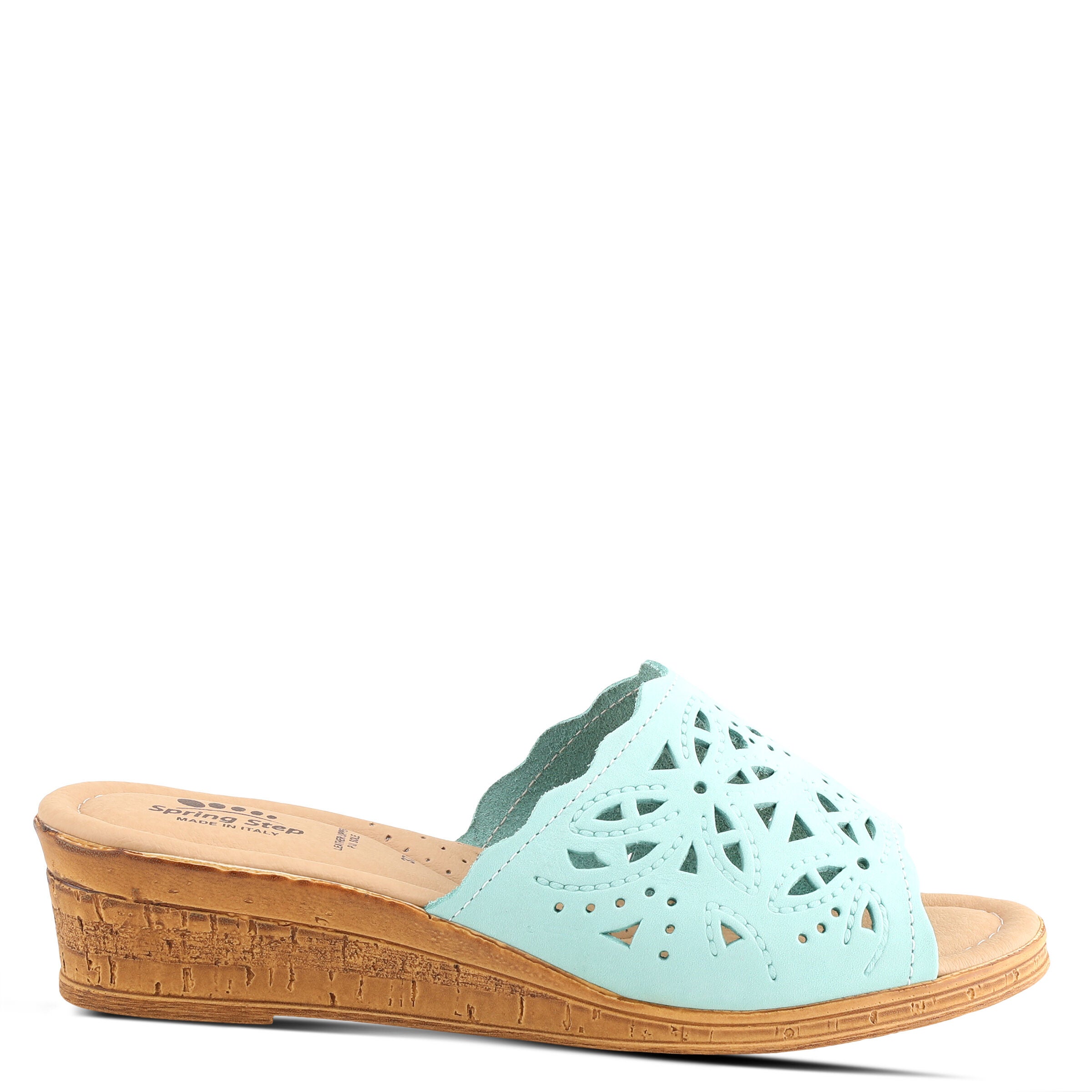 Estella Sandal, MINT GREEN NUBUCK, alternate image number 5
