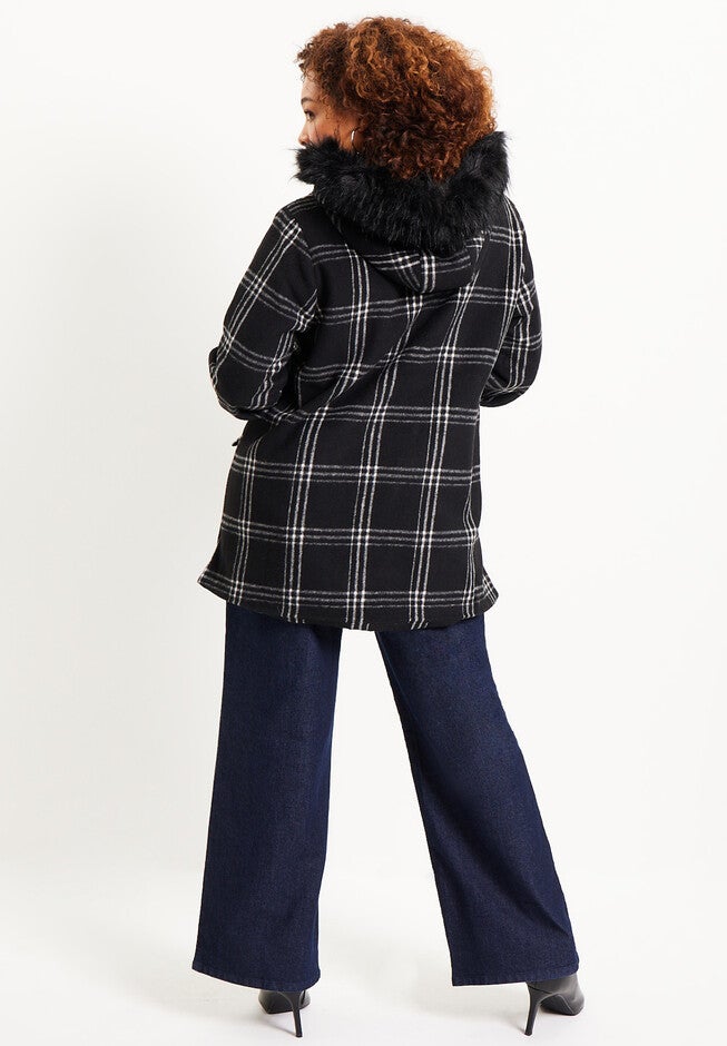 Plaid Hooded Jacket, , on-hover image number null