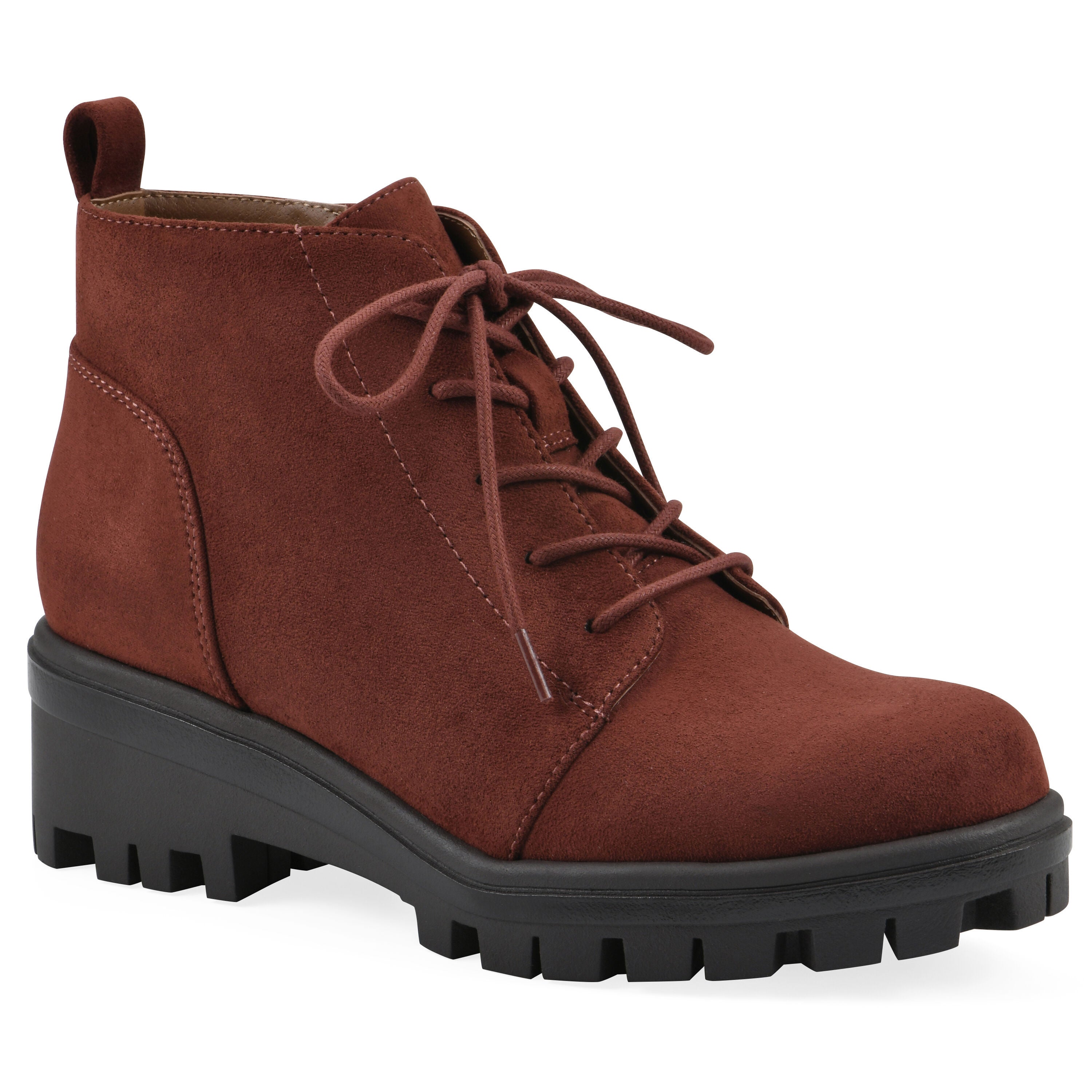 Tariq Lug Sole Lace-Up Bootie, RUST, hi-res image number 0
