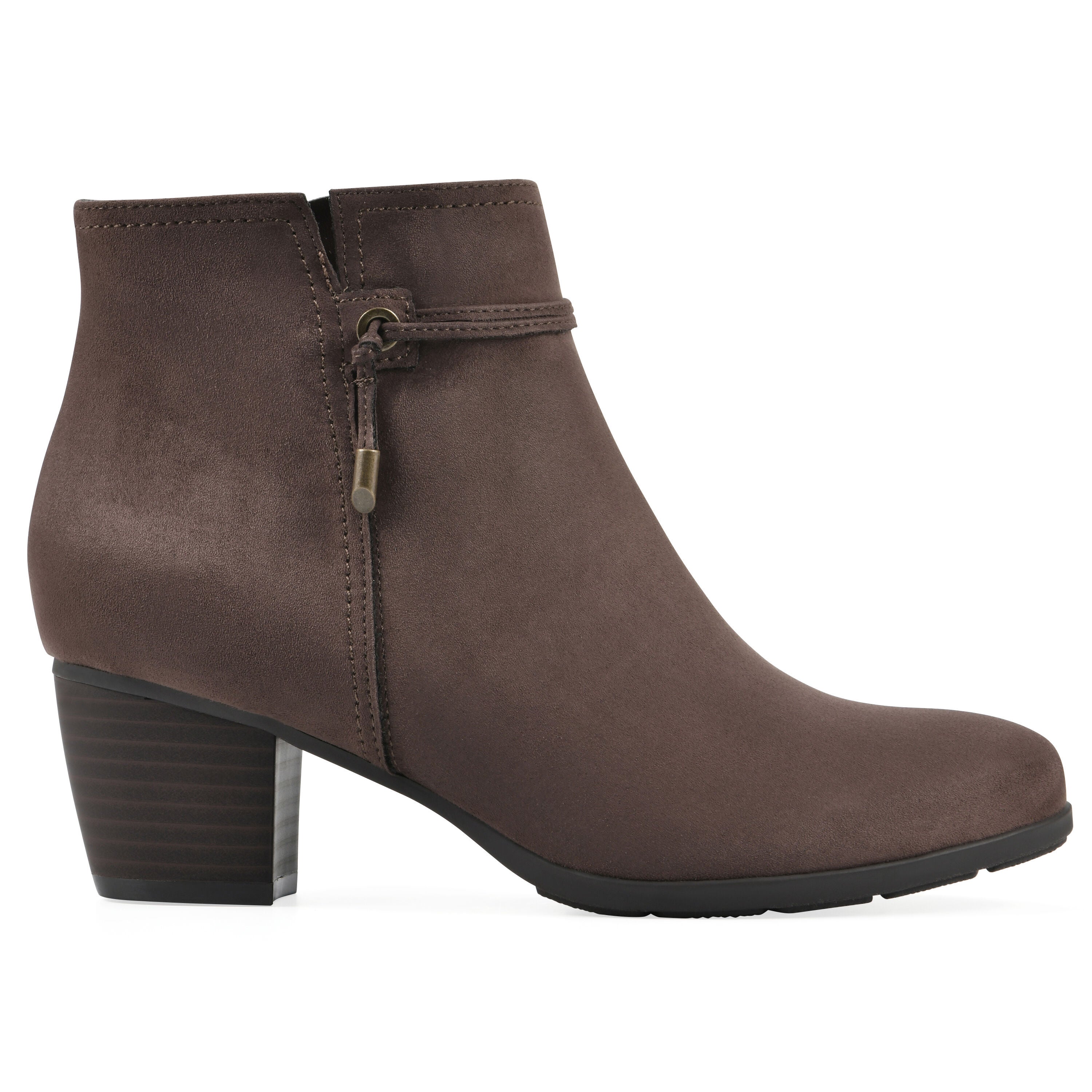 Angelo Bootie, DARK BROWN FABRIC, alternate image number 2