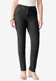 Plus Size Black Stretch Jeans