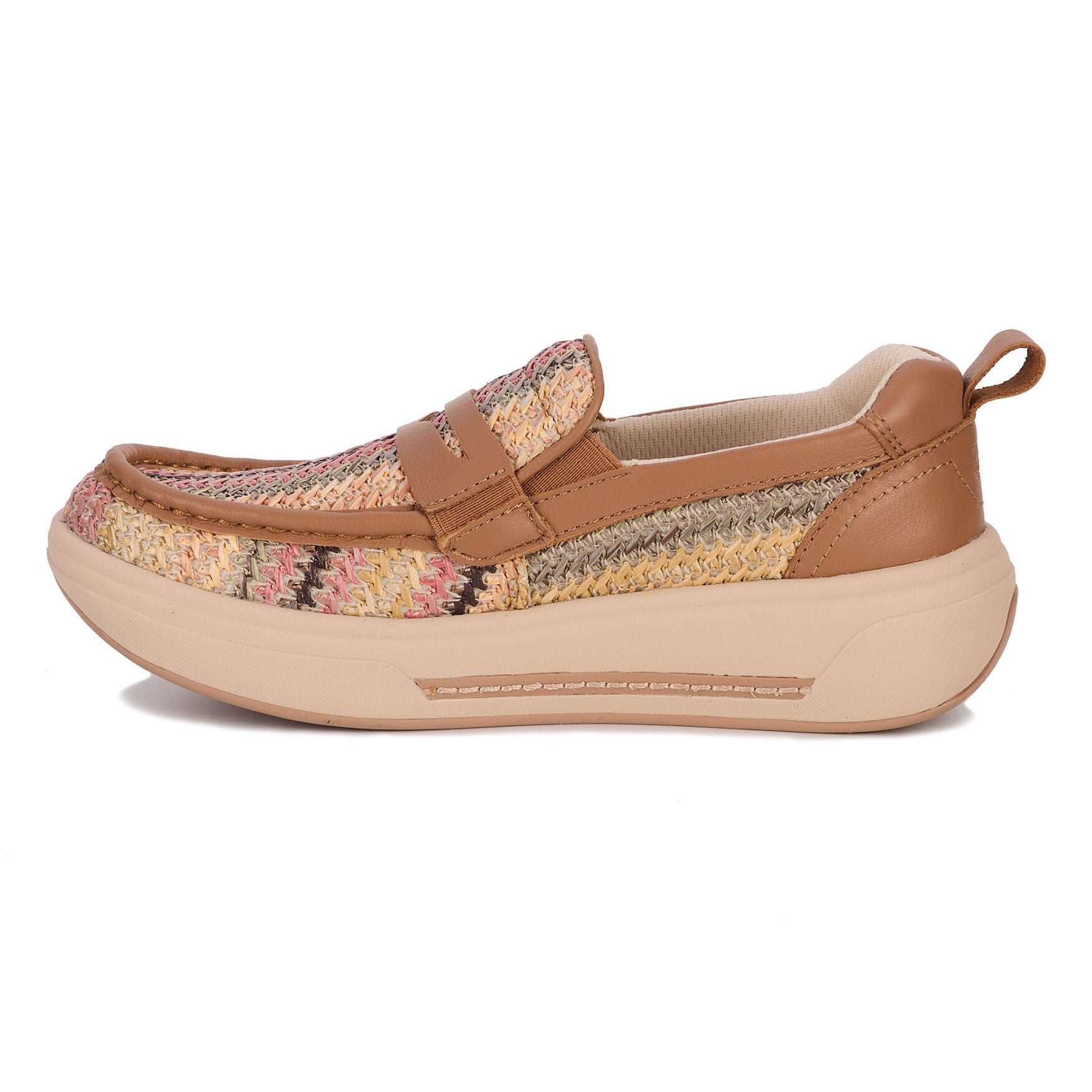 Java Comfort Slip-On, TAN AND PINK, alternate image number 3