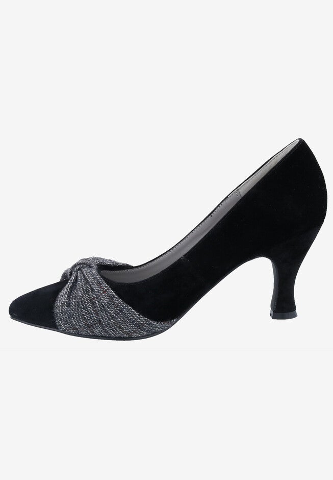 Charm Plaid Kitten Heel Pump, , alternate image number null