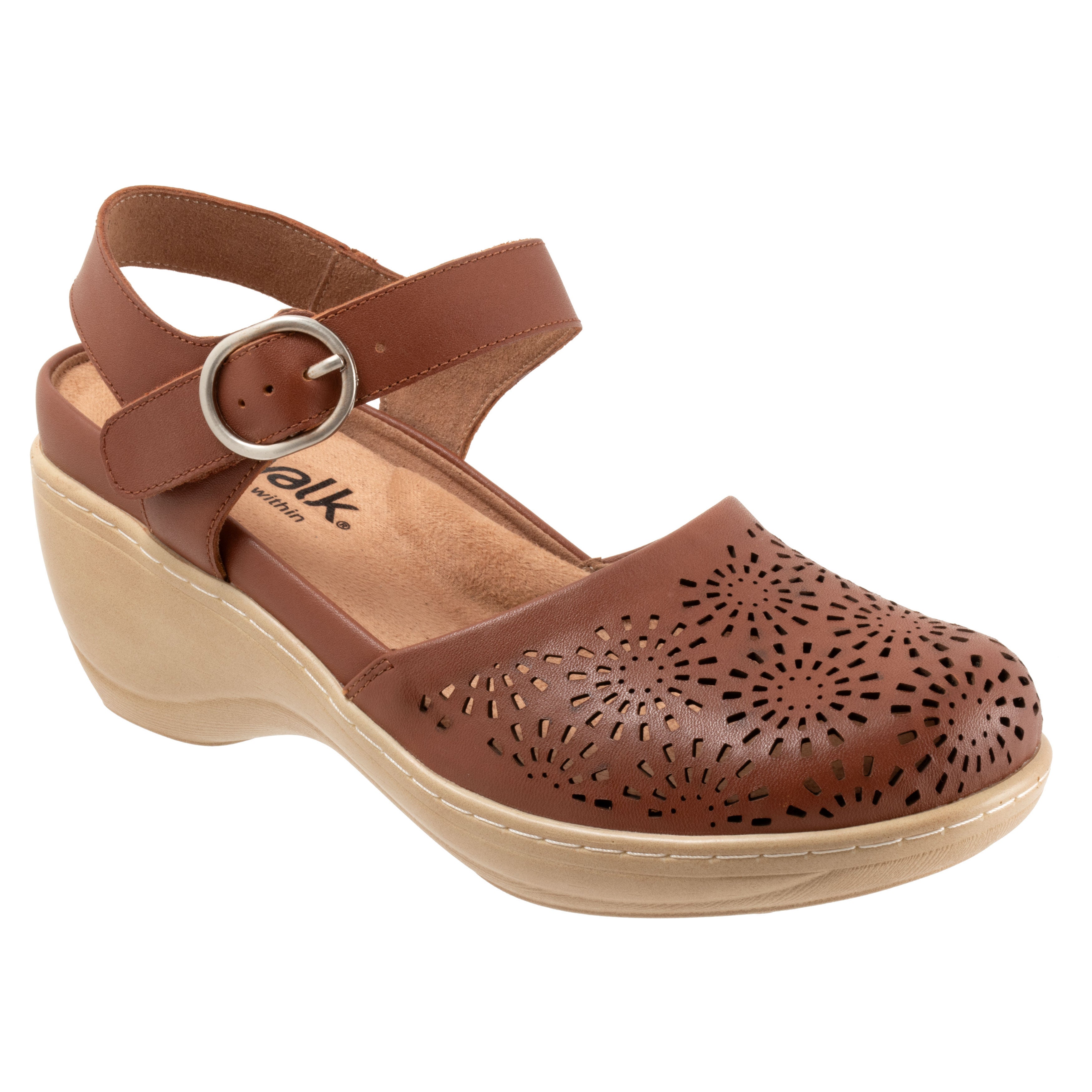 Mabelle Perf Clog, LUGGAGE, hi-res image number 0