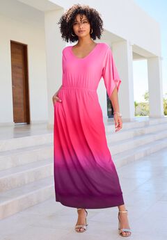Dolman Sleeve Maxi Dress