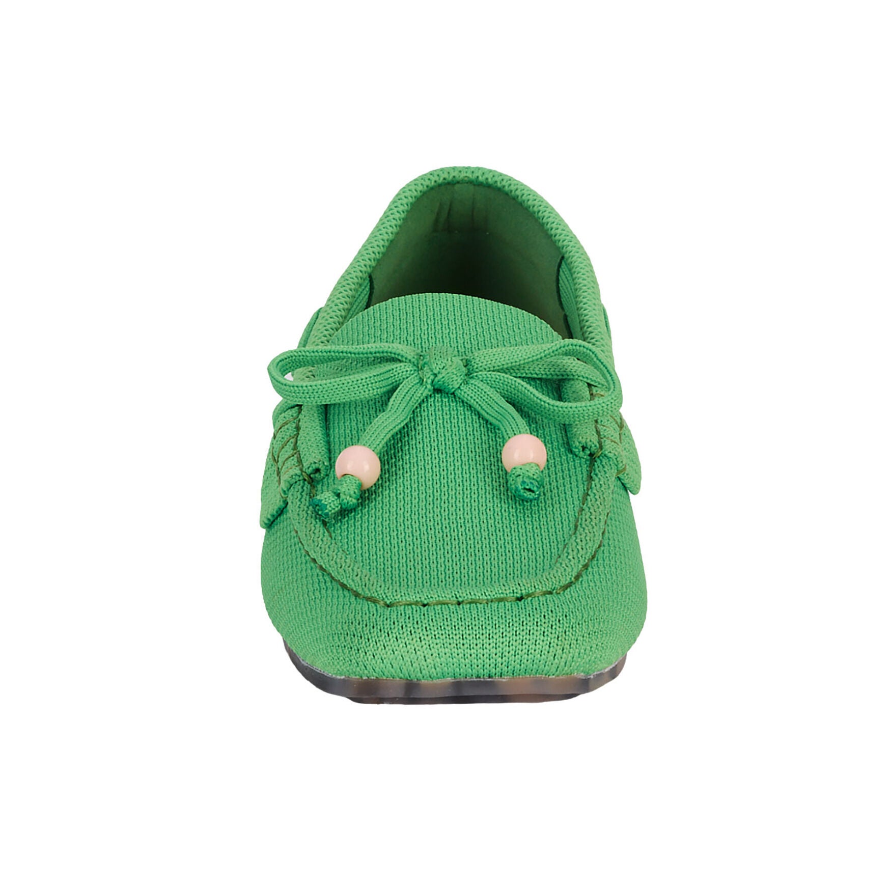 Neve Flat Knit Moccasin, GREEN KNIT, alternate image number 4