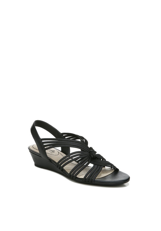 Yvette Wedge Sandal, BLACK FABRIC, hi-res image number null