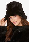 Faux Fur Hat, BLACK, hi-res image number null