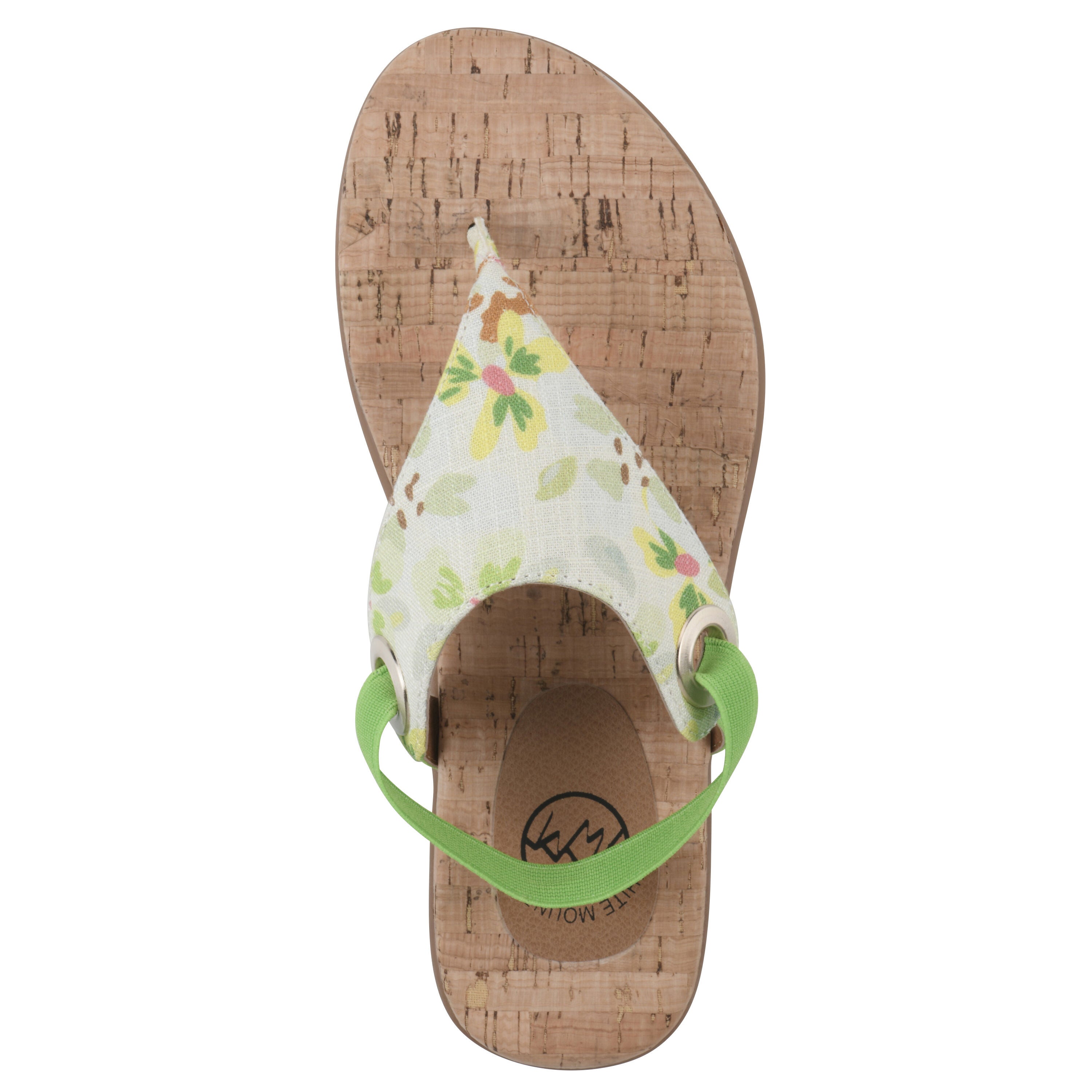 Lifeway Sling back sandal, LIGHT GREEN FLORAL, alternate image number 4