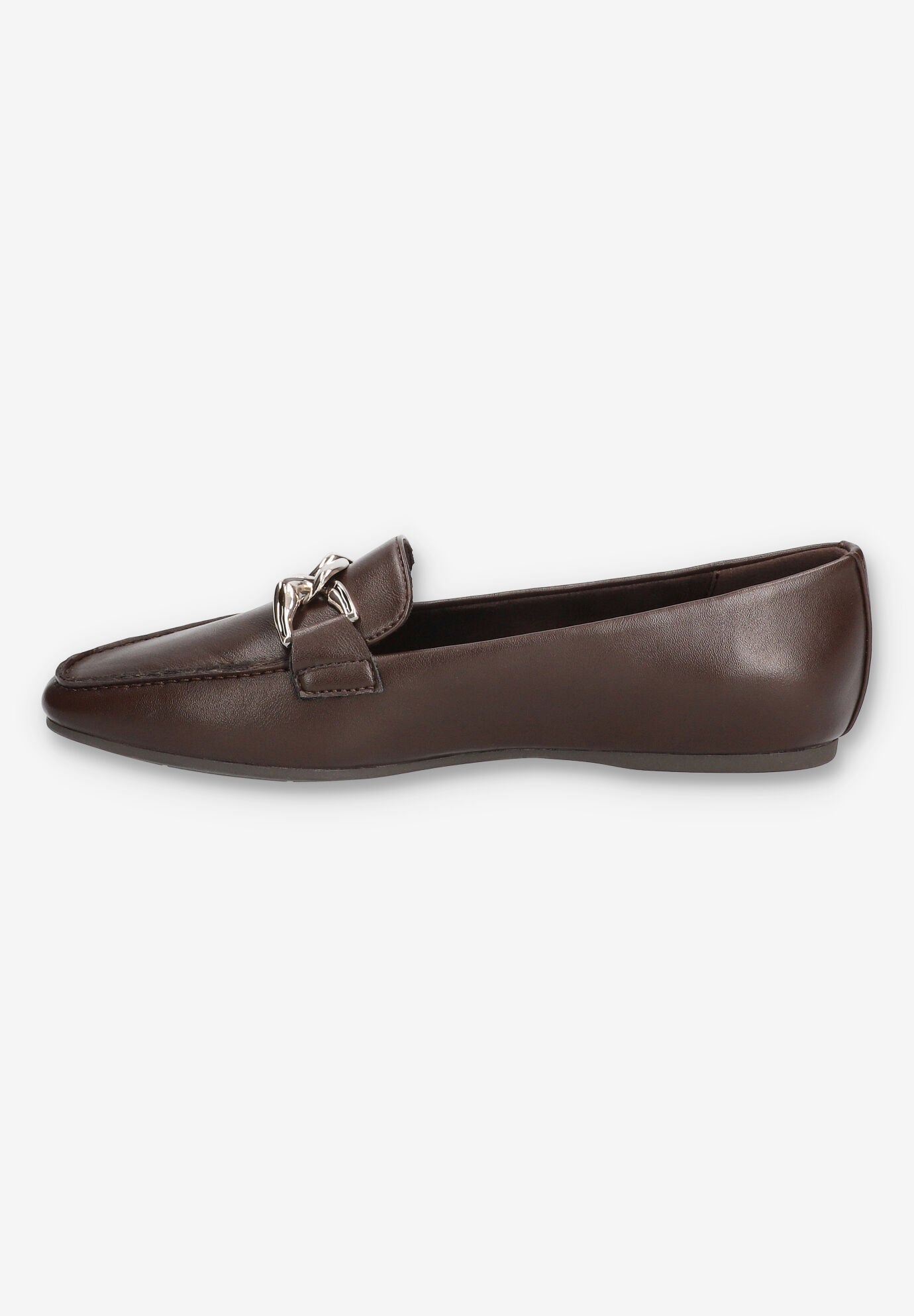 Femi Square Toe Flat, BROWN, alternate image number 4