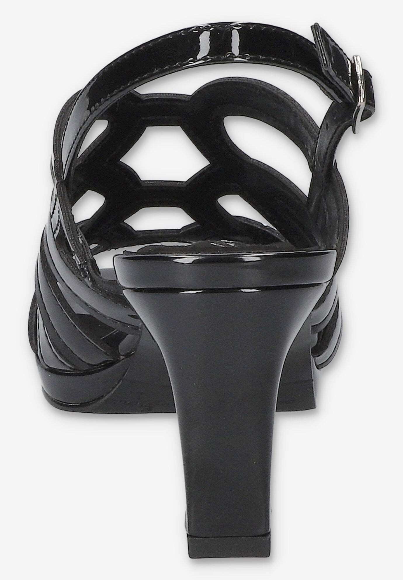 Jetty Heeled Sandal, BLACK PATENT, alternate image number 3